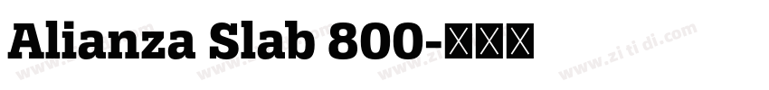 Alianza Slab 800字体转换